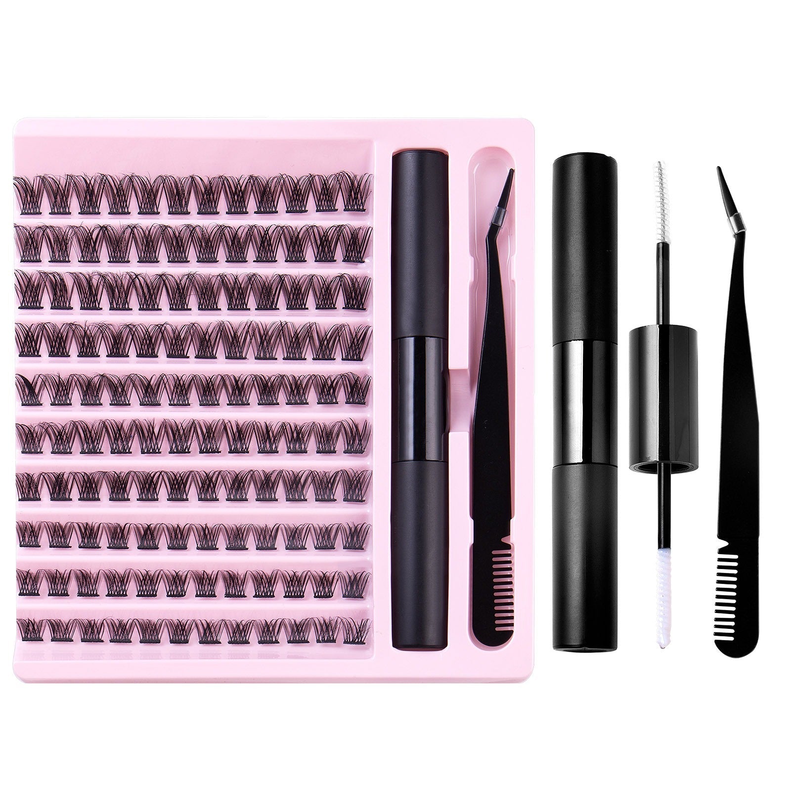 DIY Lash Extension Kit Bond Glue Tweezers Set