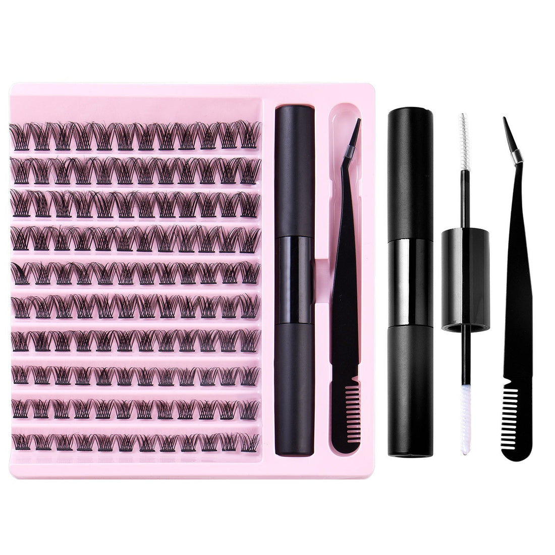 DIY Lash Extension Kit Bond Glue Tweezers Set