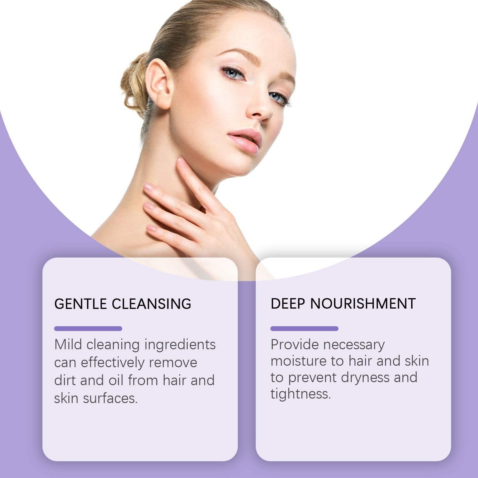 Lavender Shampoo Shower Set Moisturizing Body Scalp Cleanser