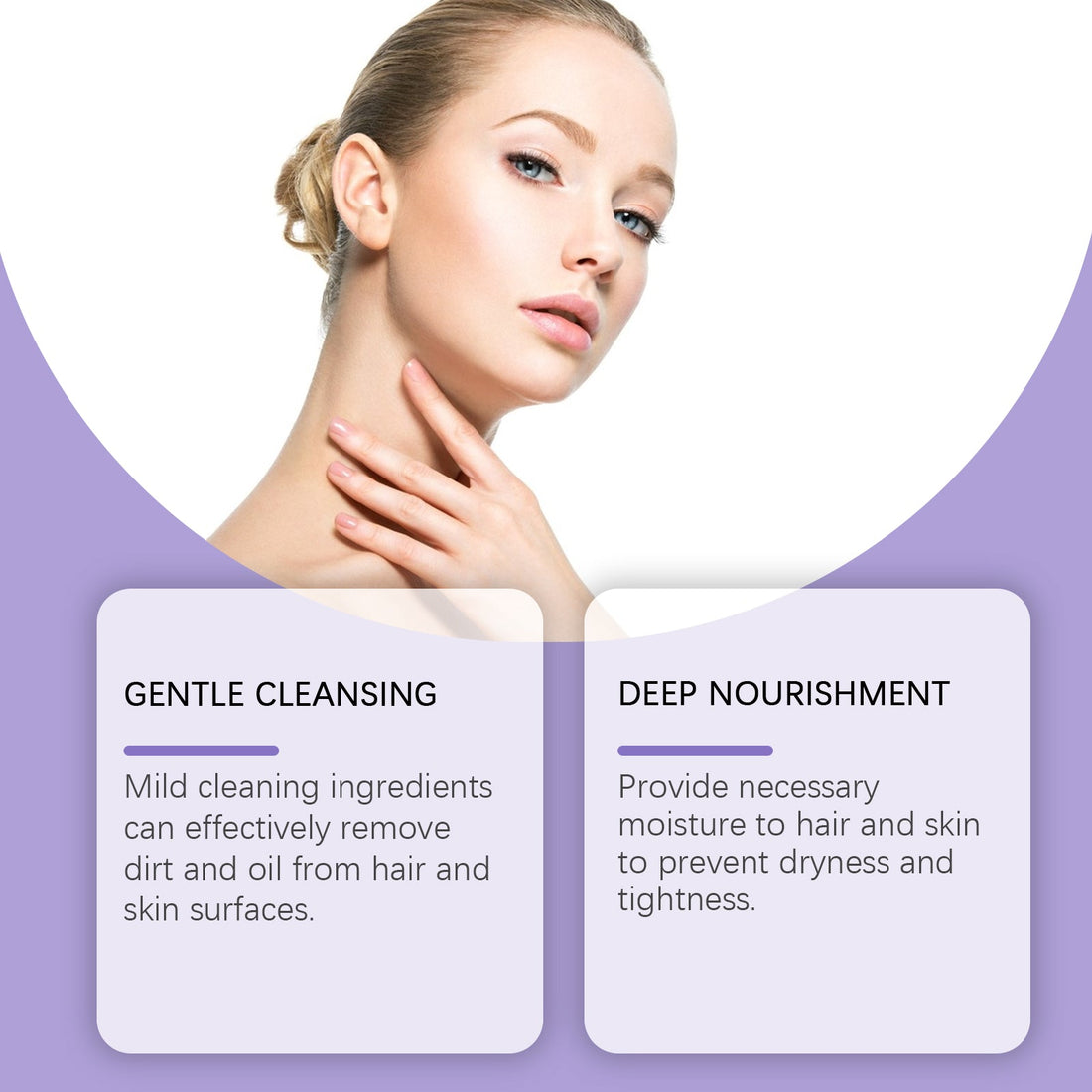 Lavender Shampoo Shower Set Moisturizing Body Scalp Cleanser