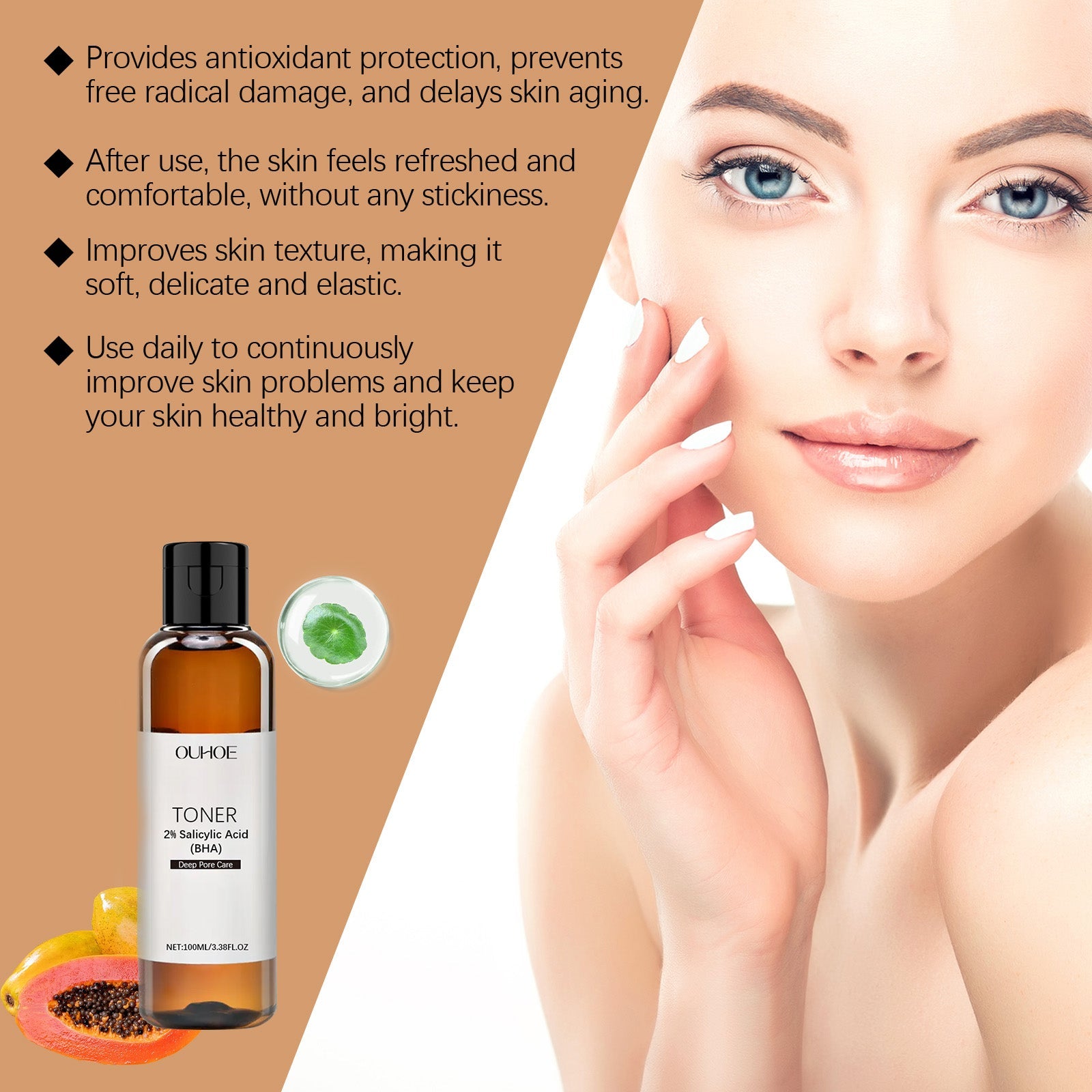 Salicylic Acid Pore Care Hydrating Facial Toner Refresh