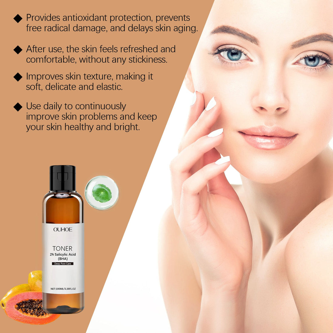 Salicylic Acid Pore Care Hydrating Facial Toner Refresh