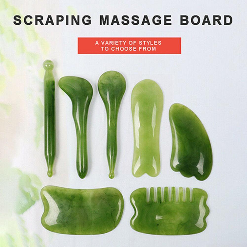 Natural Jade Face Roller Gua Sha Massage Tool