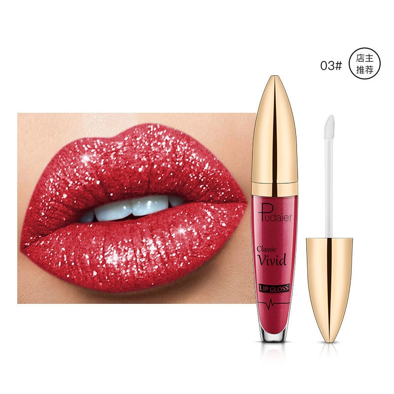 18 Color Shiny Glitter Waterproof Liquid Lip Gloss