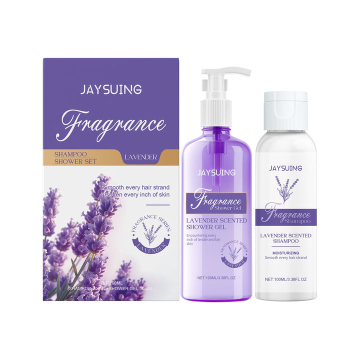 Lavender Shampoo Shower Set Moisturizing Body Scalp Cleanser