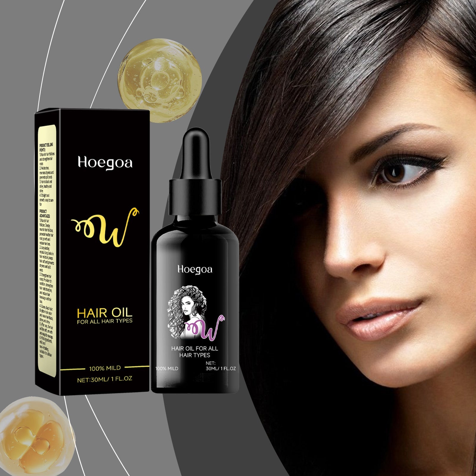 Moisturizing Hair Care Oil Scalp Nourishing Frizz Repair