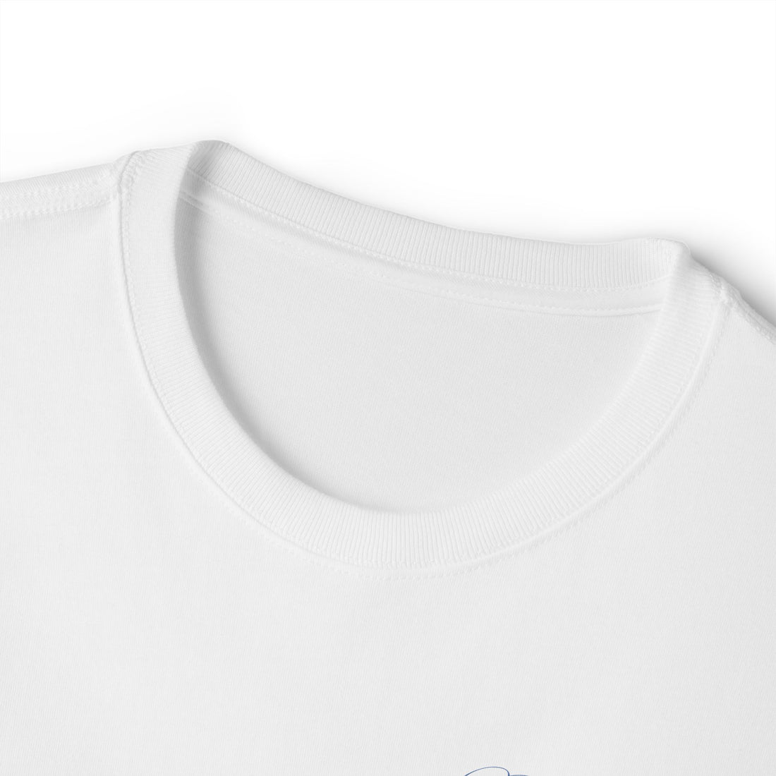 Minimal Script Chest Logo Tee — "Soul Journey" Oversized Boxy T-Shirt