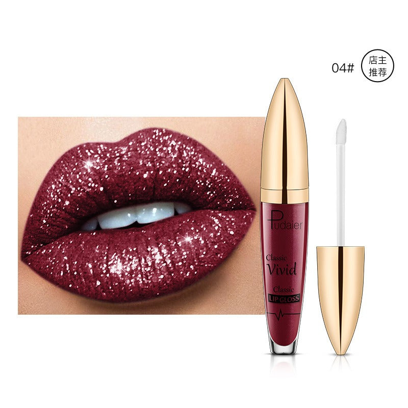 18 Color Shiny Glitter Waterproof Liquid Lip Gloss