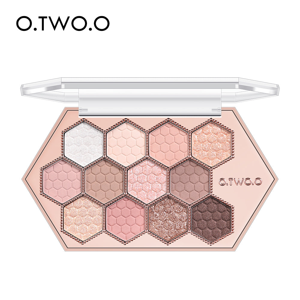 Honeycomb Diamond 12 Color Eyeshadow Palette Natural Makeup