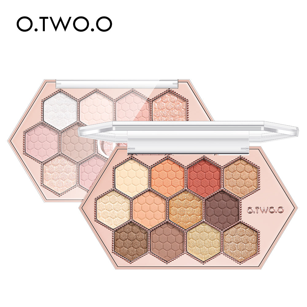 Honeycomb Diamond 12 Color Eyeshadow Palette Natural Makeup