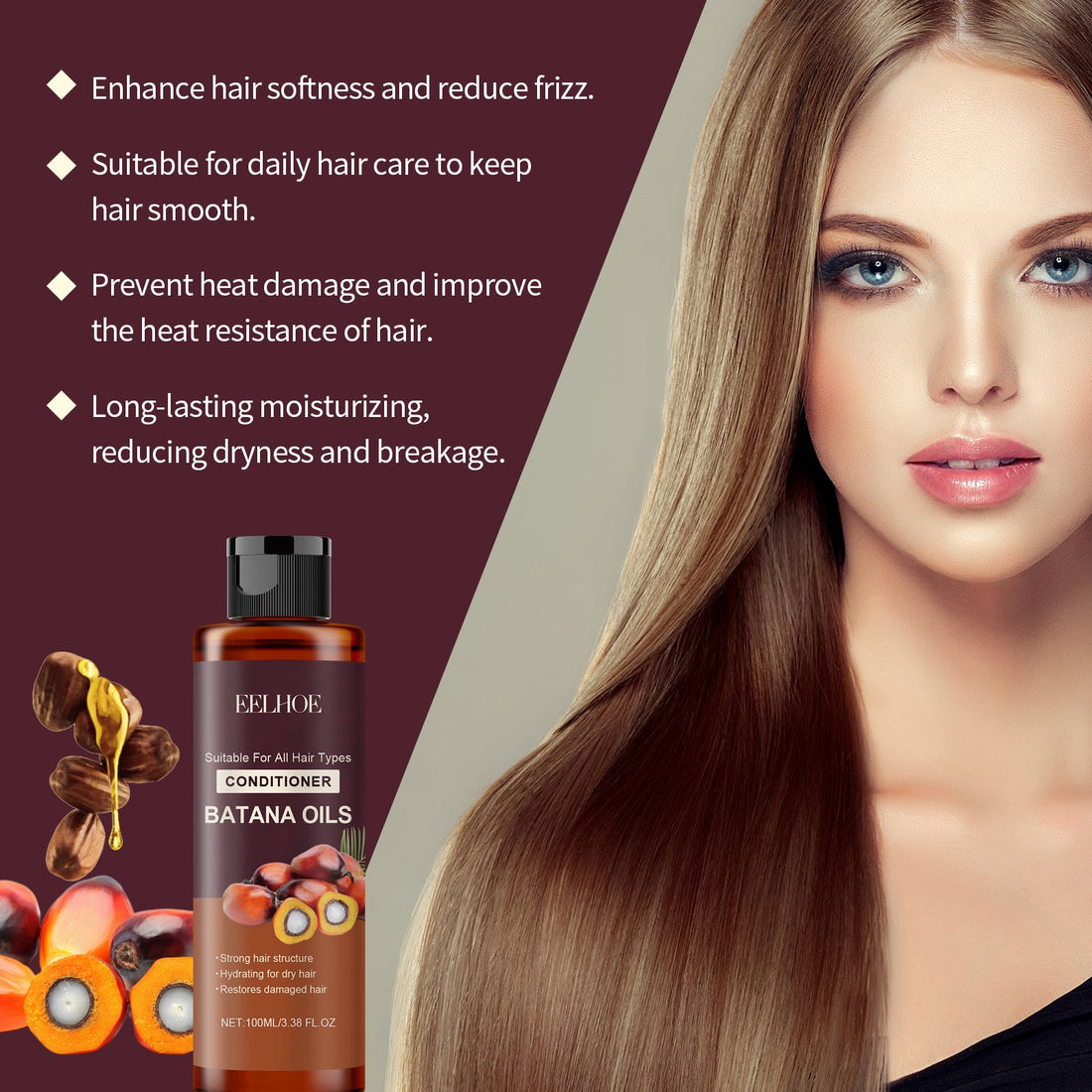 Batana Repair Conditioner Hydrating Smooth Frizz Hair Care
