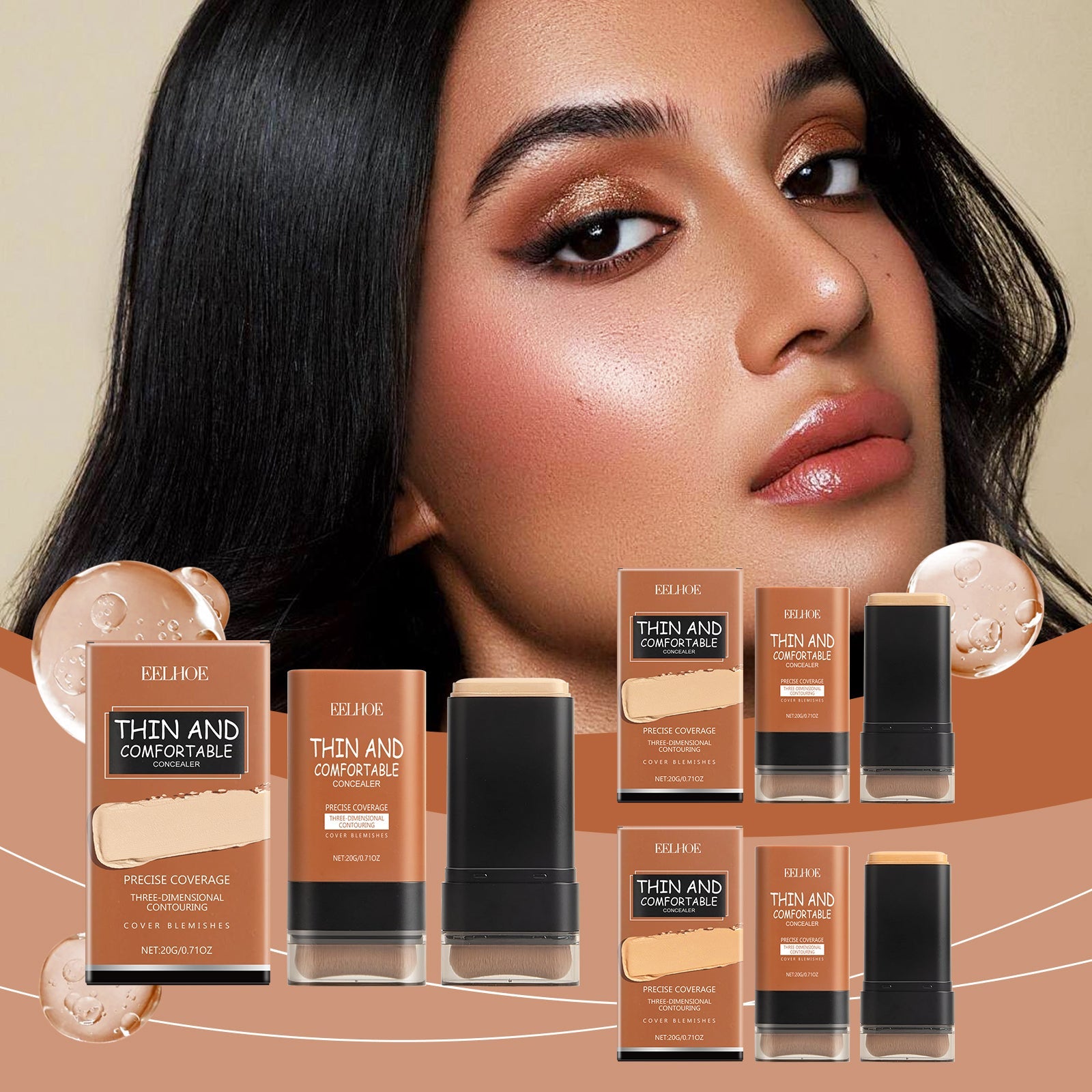 Light Transparent Concealer Foundation Stick Natural Makeup