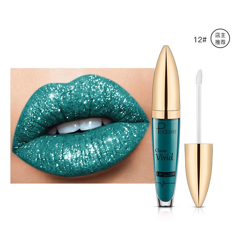 18 Color Shiny Glitter Waterproof Liquid Lip Gloss