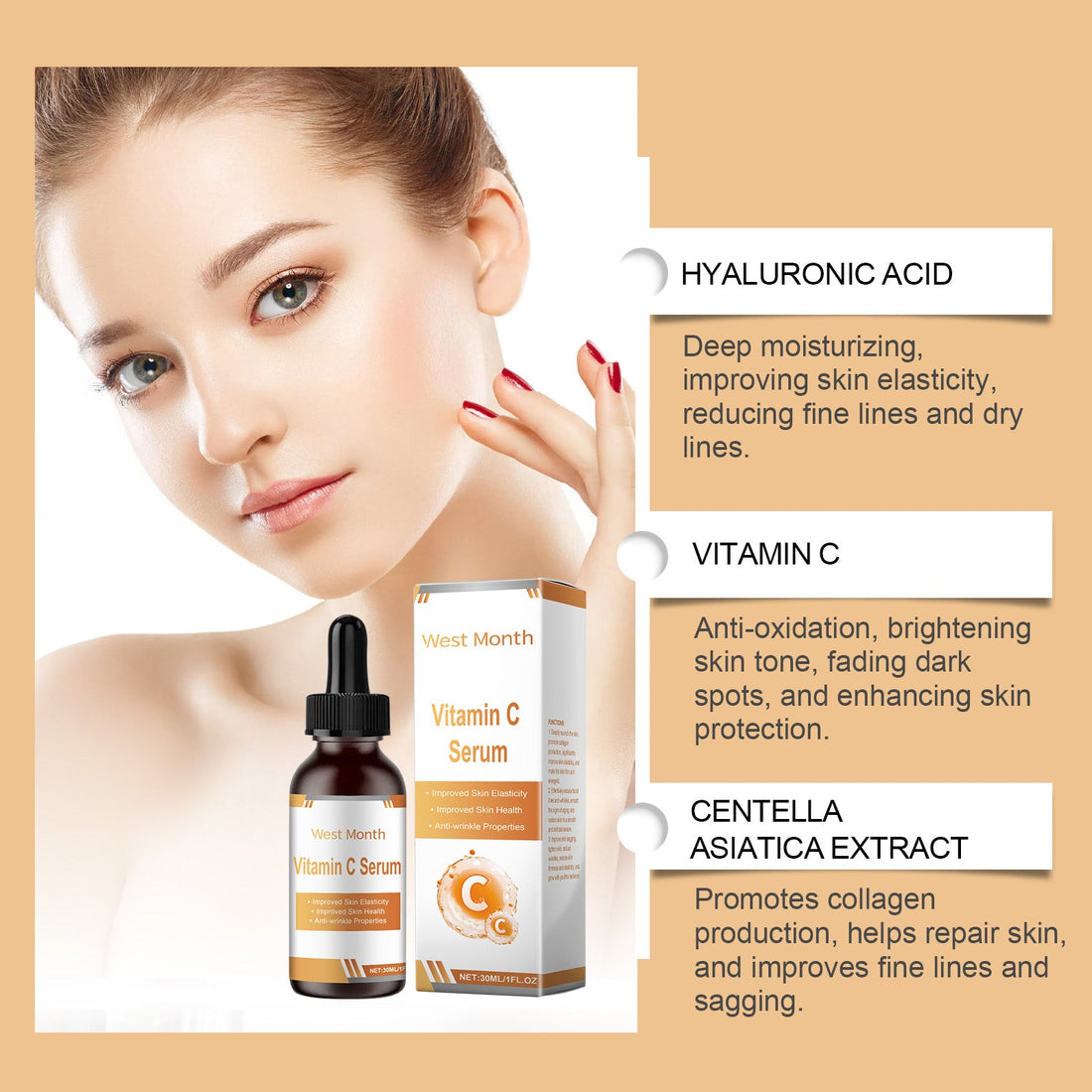 Facial Serum Nourishing Firming Anti Aging Skincare Treatment
