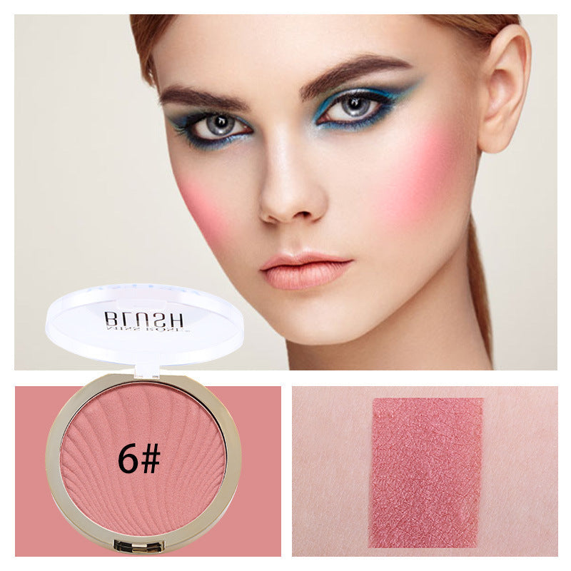 Six Color Matte Blush Highlighter Makeup Palette