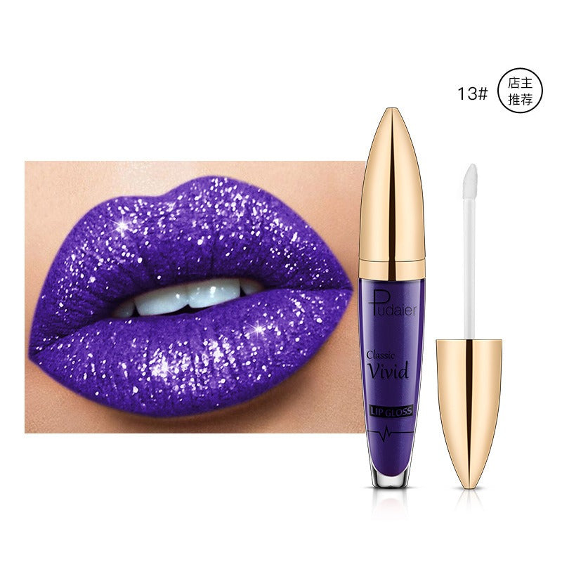 18 Color Shiny Glitter Waterproof Liquid Lip Gloss