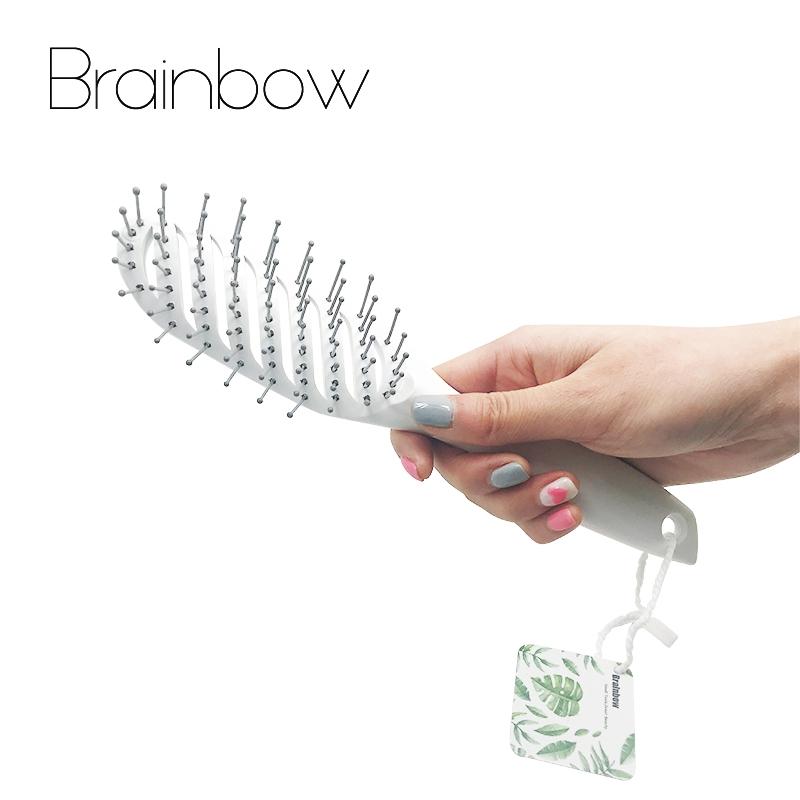 Hair Scalp Massage Detangling Brush Styling Comb Handle