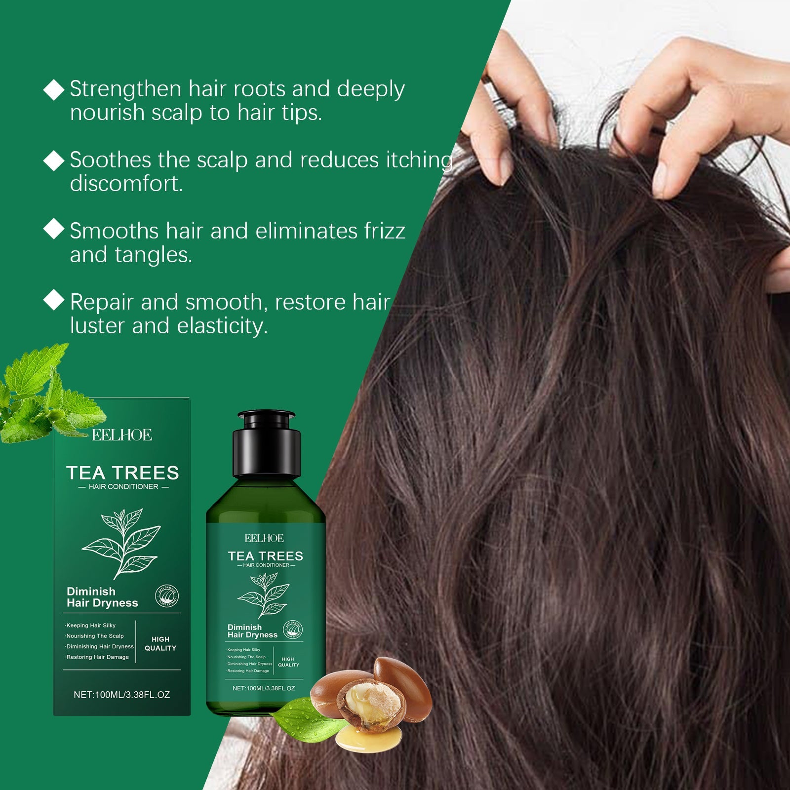 Tea Tree Repair Conditioner Deep Moisturizing Hair Care