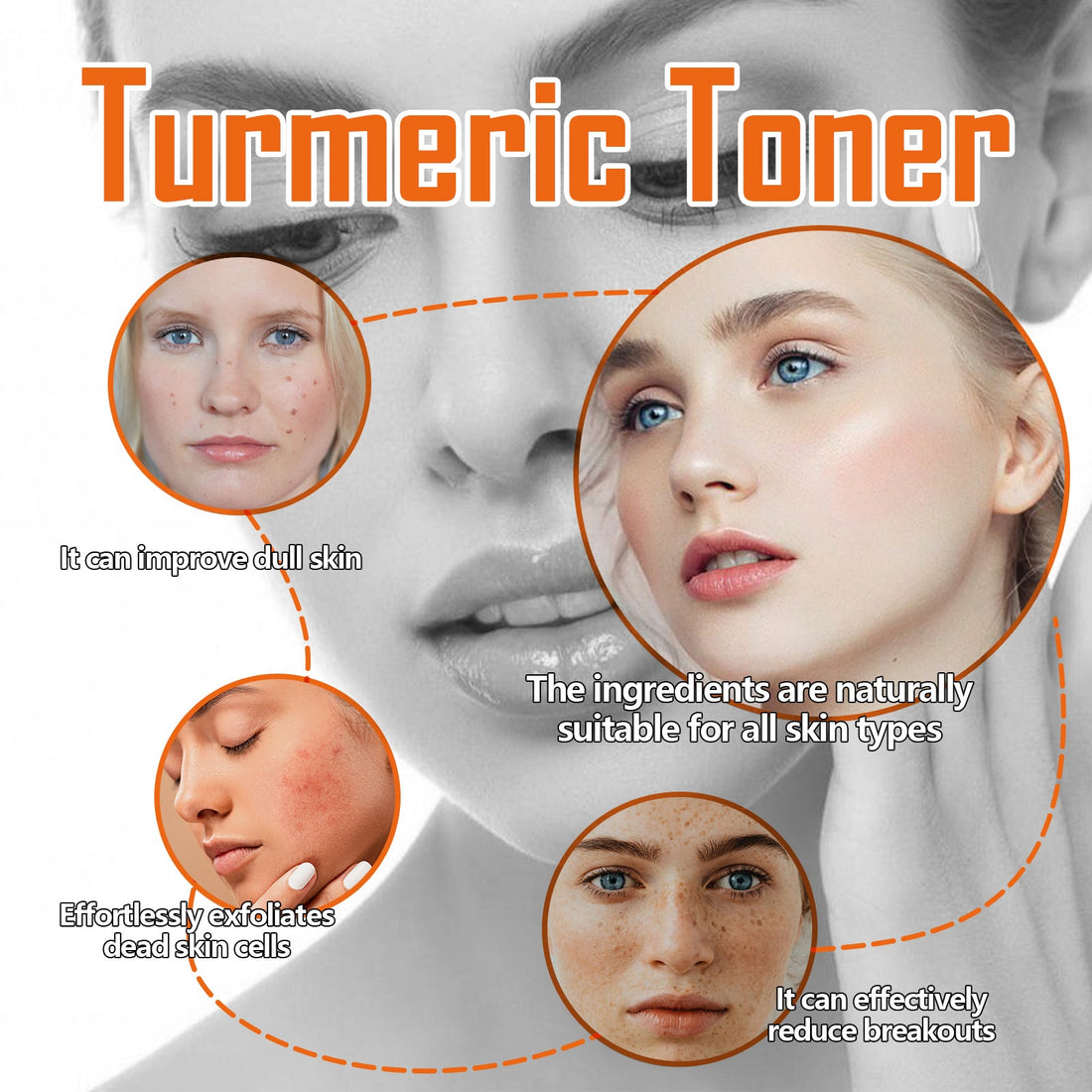 Turmeric Hydrating Firming Moisturizing Facial Skin Toner