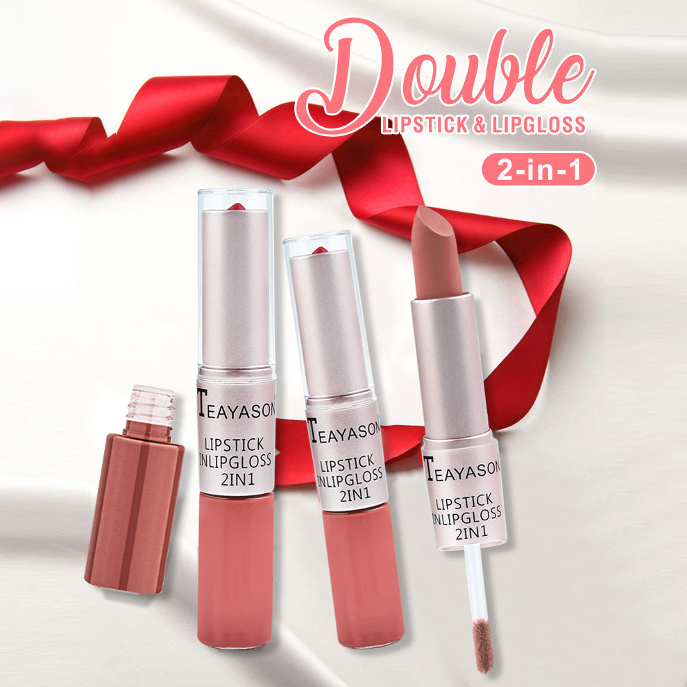 Double Headed Matte Lip Gloss Long Lasting Lipstick
