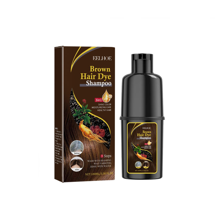 Black Hair Color Shampoo Moisturizing Scalp Care Formula