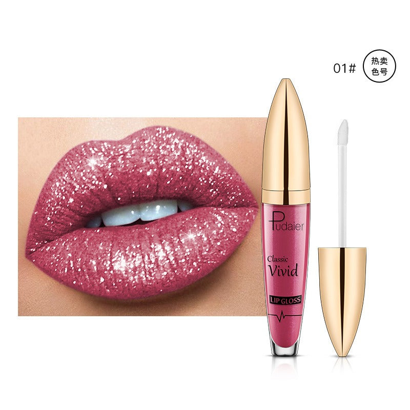 18 Color Shiny Glitter Waterproof Liquid Lip Gloss