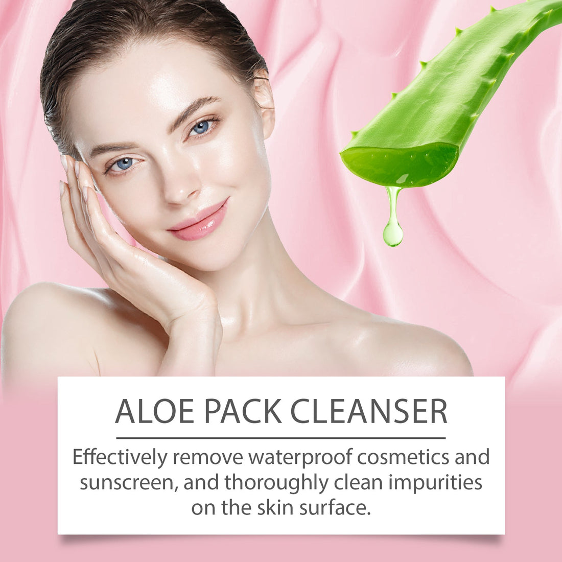 Aloe Soothing Cleanser Gentle Exfoliating Pore Cleansing Face Wash