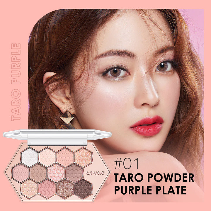 Honeycomb Diamond 12 Color Eyeshadow Palette Natural Makeup
