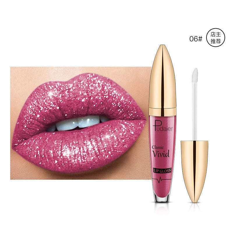 18 Color Shiny Glitter Waterproof Liquid Lip Gloss