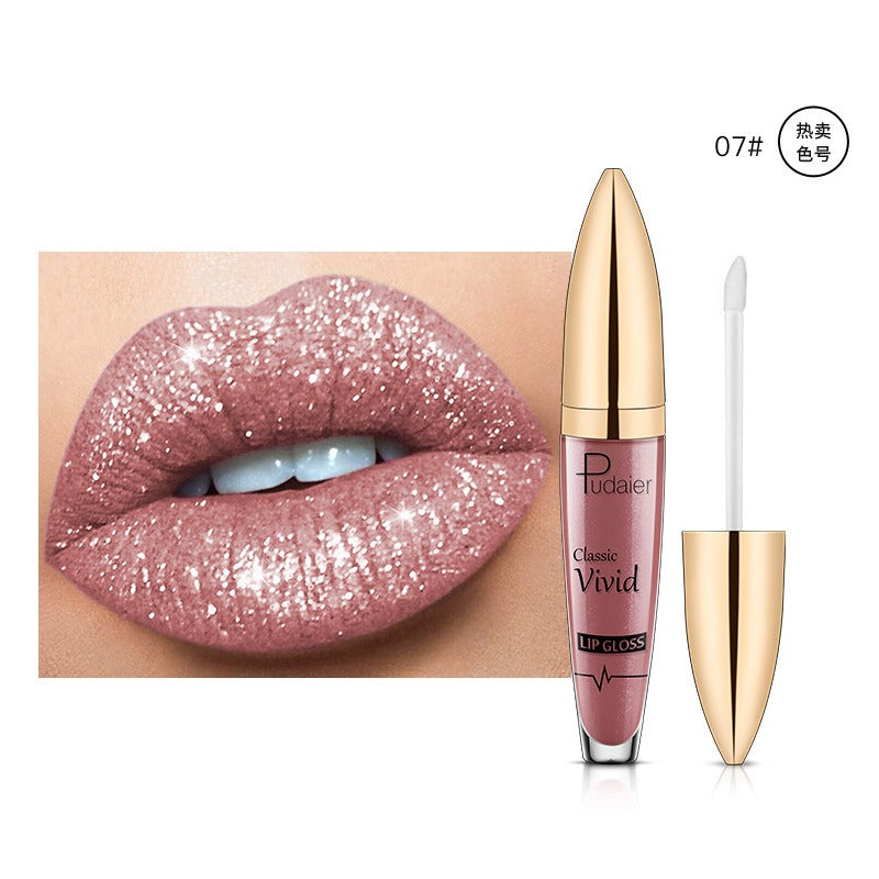18 Color Shiny Glitter Waterproof Liquid Lip Gloss