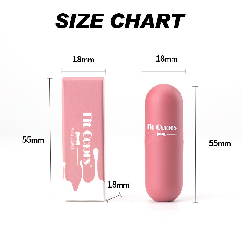Fit Colors Mini Matte Velvet Lipstick Portable Makeup