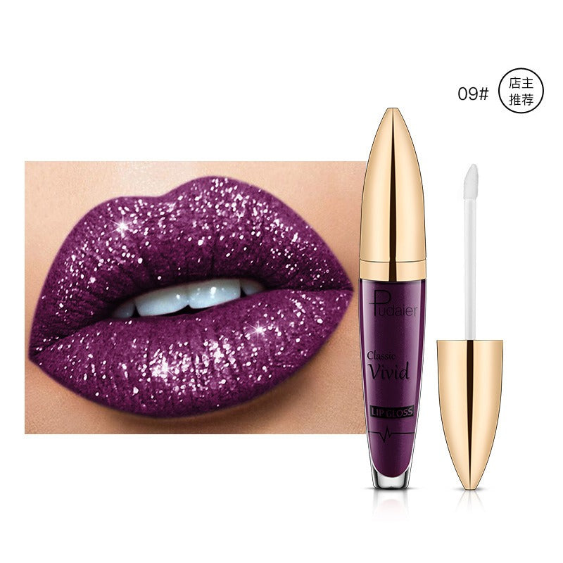 18 Color Shiny Glitter Waterproof Liquid Lip Gloss