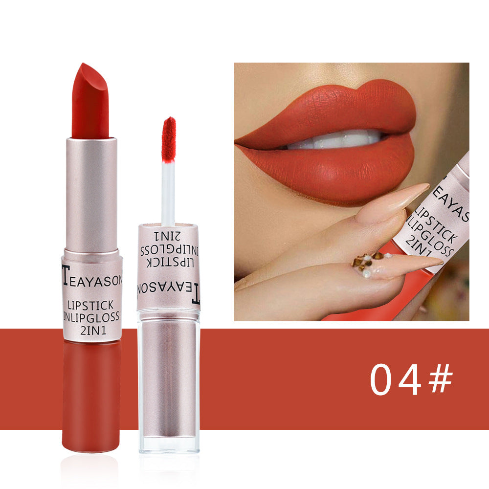Double Headed Matte Lip Gloss Long Lasting Lipstick