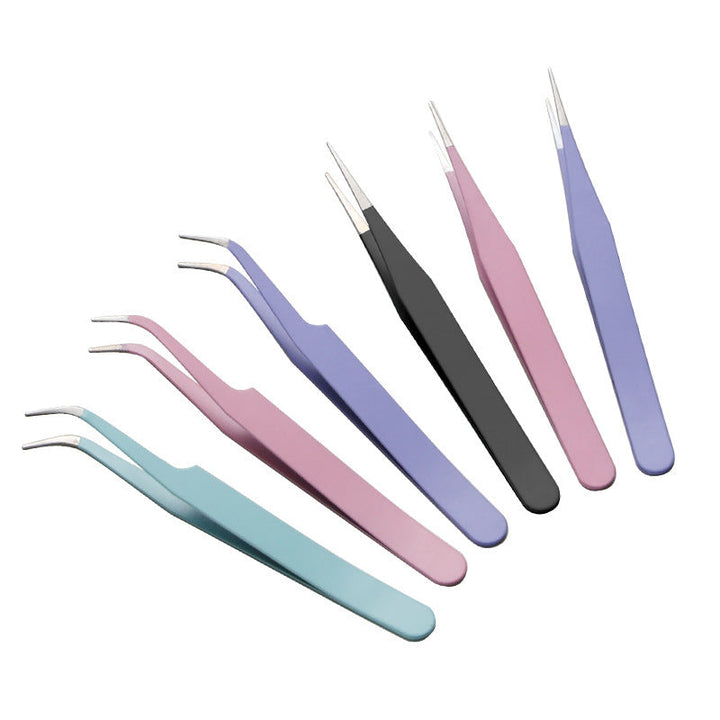 Macaron Colored Precision Tweezers for Crafts and Stickers