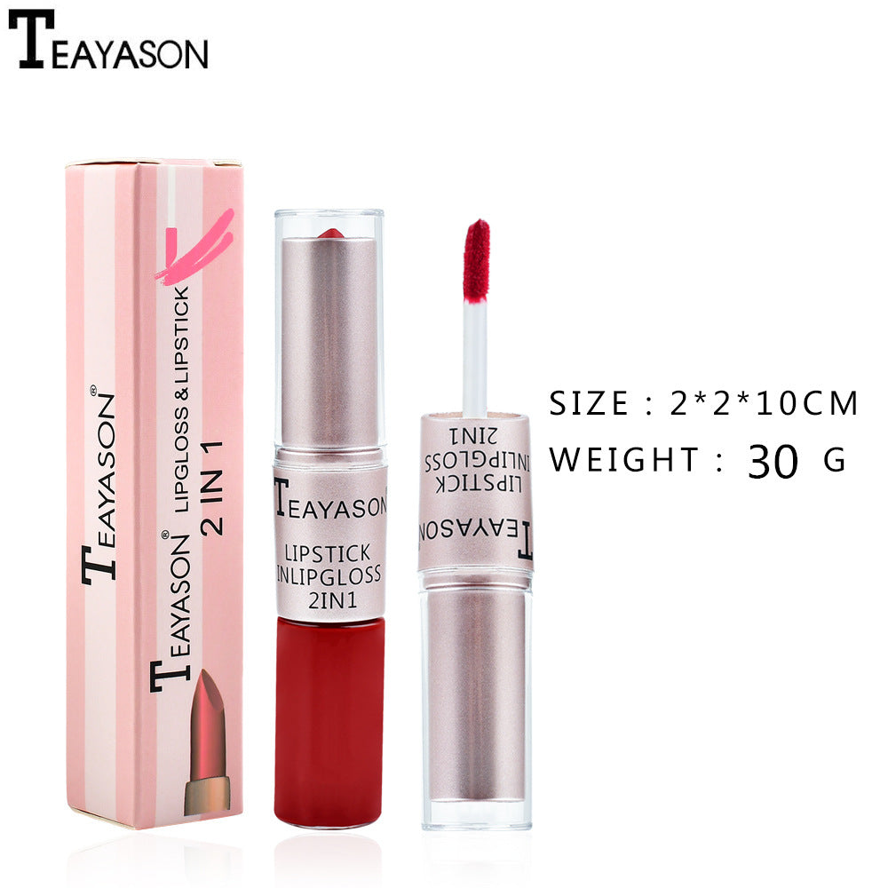 Double Headed Matte Lip Gloss Long Lasting Lipstick