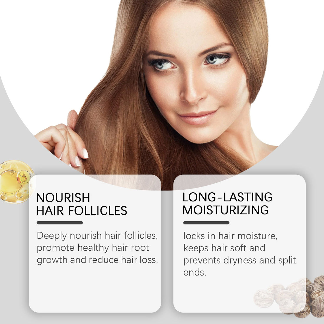Moisturizing Hair Care Oil Scalp Nourishing Frizz Repair