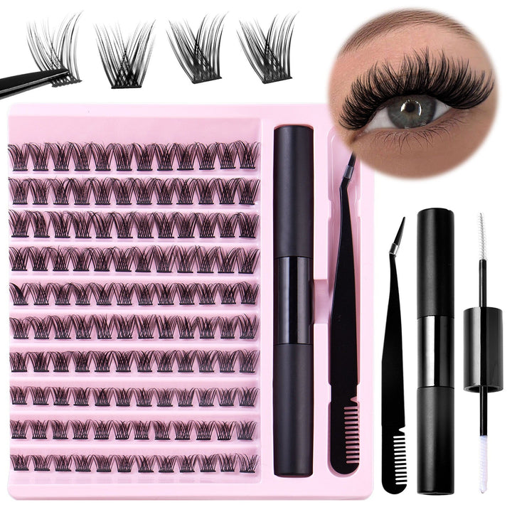 DIY Lash Extension Kit Bond Glue Tweezers Set