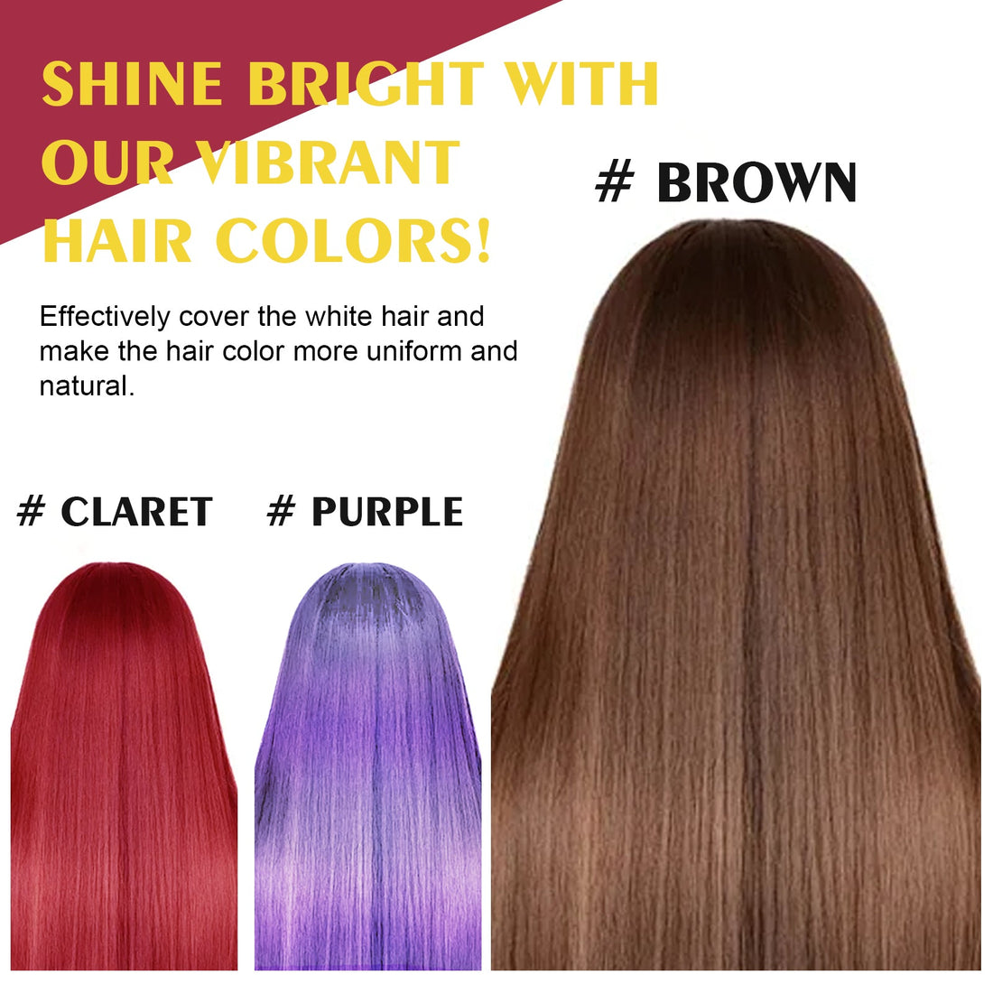 Black Hair Color Shampoo Moisturizing Scalp Care Formula