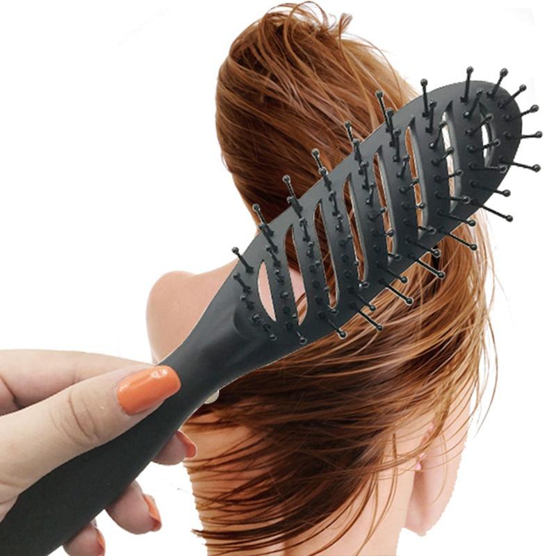 Hair Scalp Massage Detangling Brush Styling Comb Handle