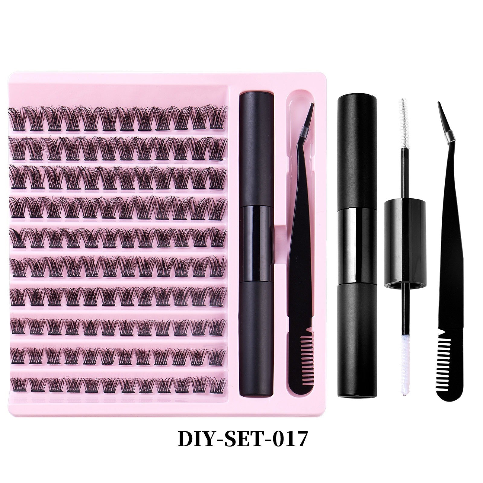 DIY Lash Extension Kit Bond Glue Tweezers Set