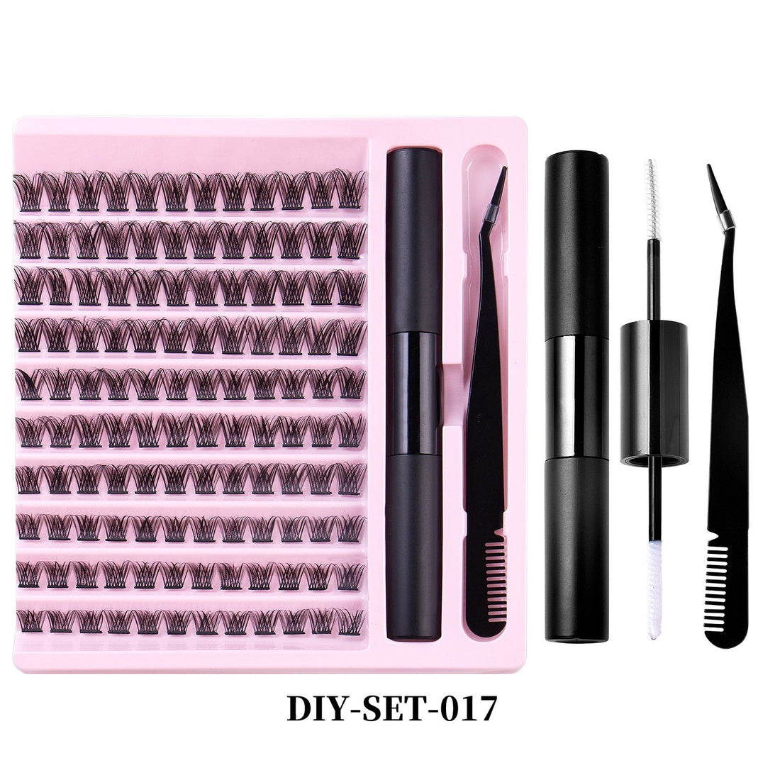 DIY Lash Extension Kit Bond Glue Tweezers Set