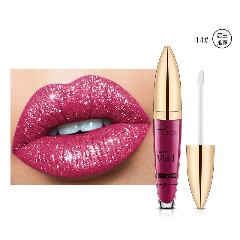 18 Color Shiny Glitter Waterproof Liquid Lip Gloss