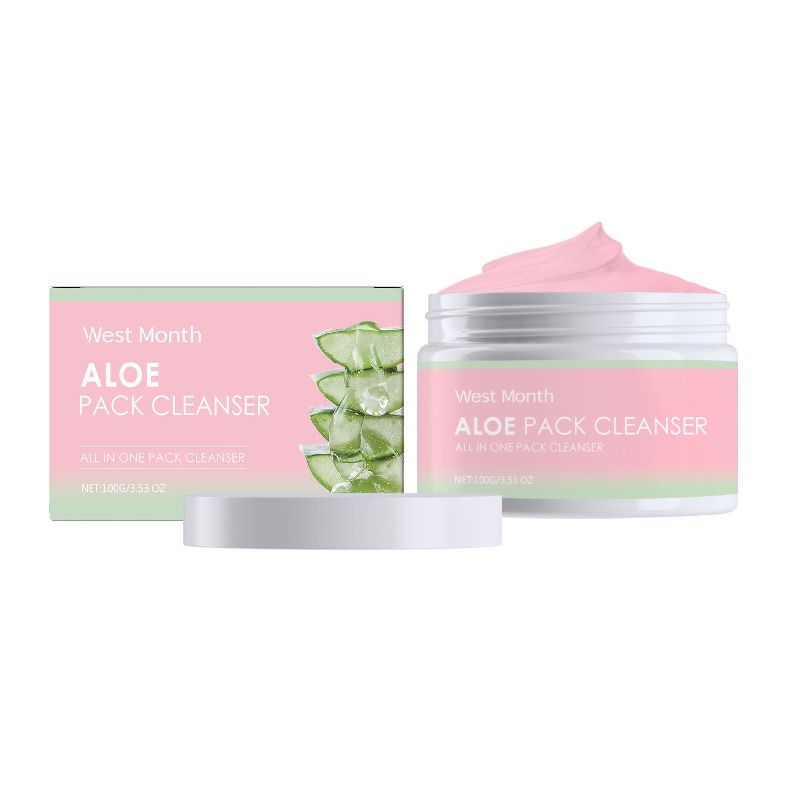 Aloe Soothing Cleanser Gentle Exfoliating Pore Cleansing Face Wash