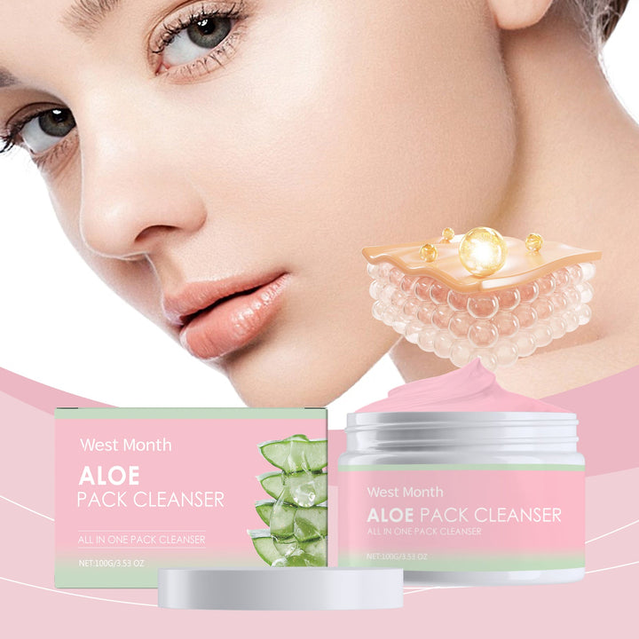 Aloe Soothing Cleanser Gentle Exfoliating Pore Cleansing Face Wash