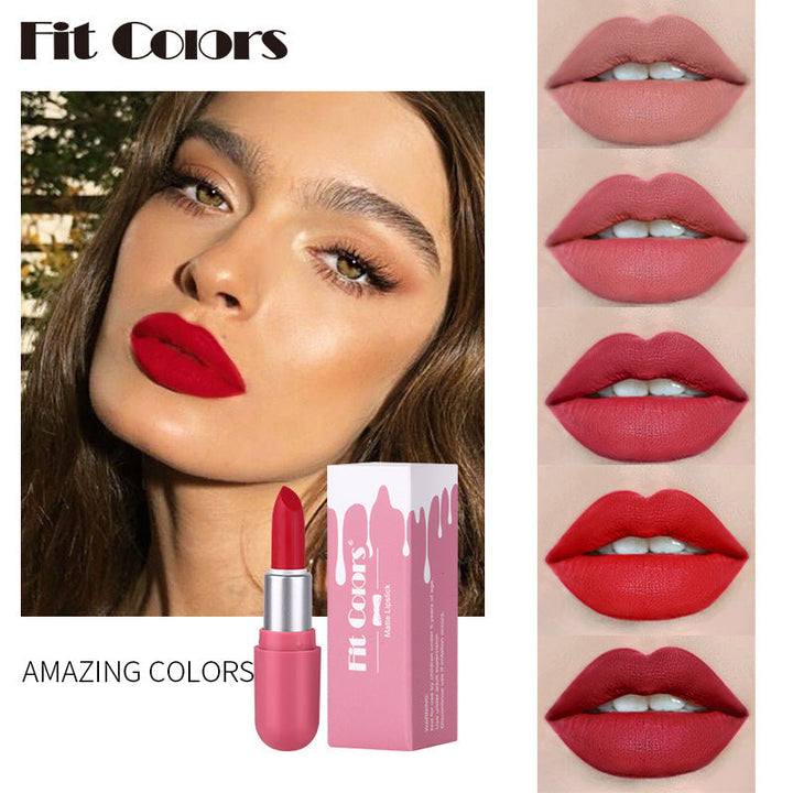 Fit Colors Mini Matte Velvet Lipstick Portable Makeup