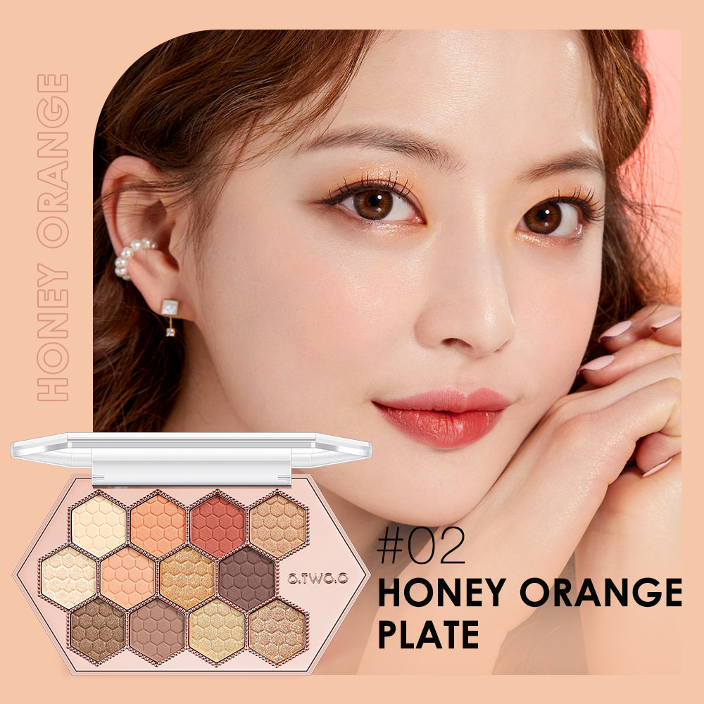 Honeycomb Diamond 12 Color Eyeshadow Palette Natural Makeup
