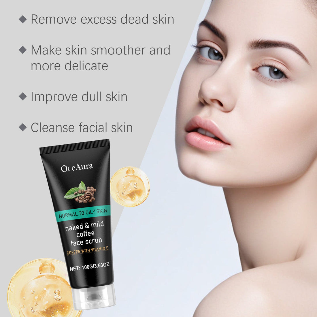 Caffeine Gentle Exfoliating Blackhead Pore Cleansing Face Wash