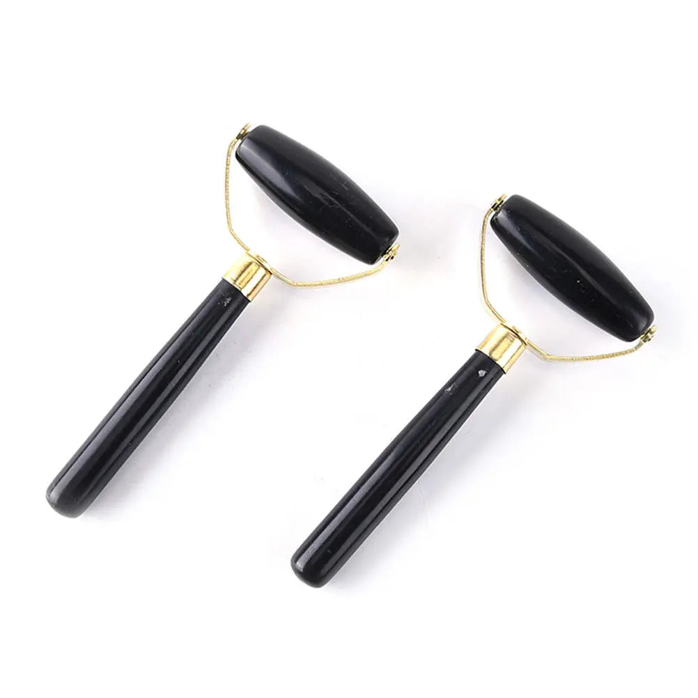 Natural Obsidian Face Massage Roller Beauty Care Tool