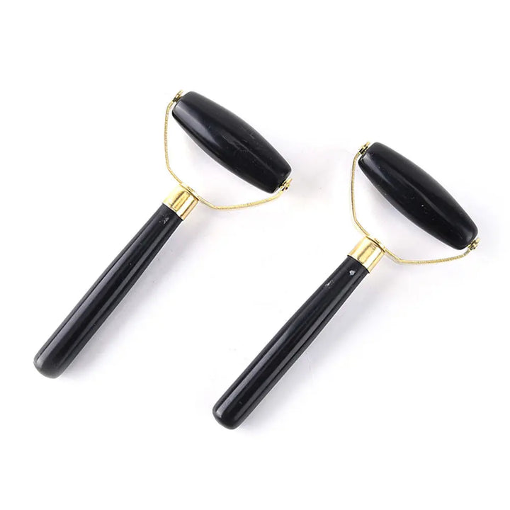 Natural Obsidian Face Massage Roller Beauty Care Tool