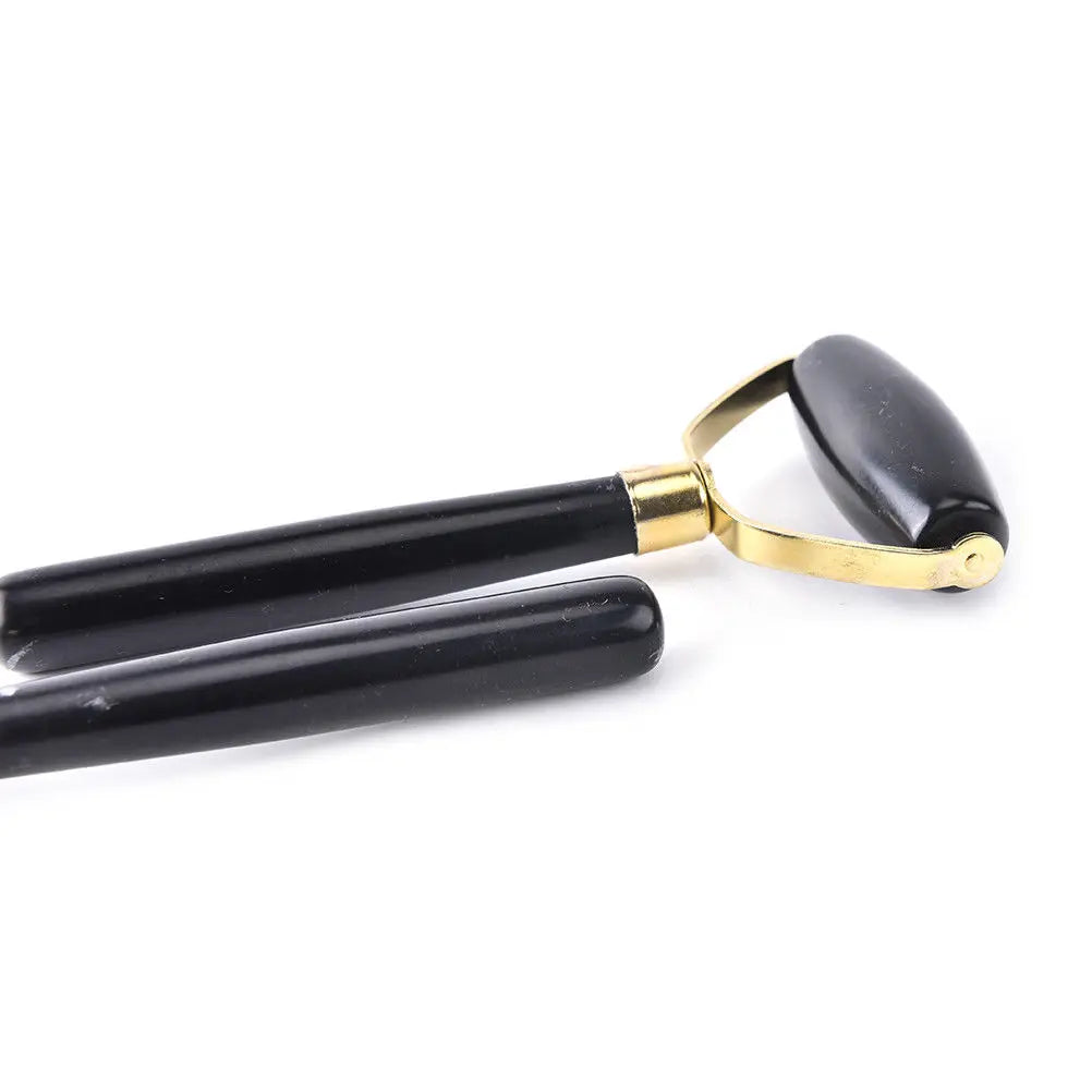Natural Obsidian Face Massage Roller Beauty Care Tool